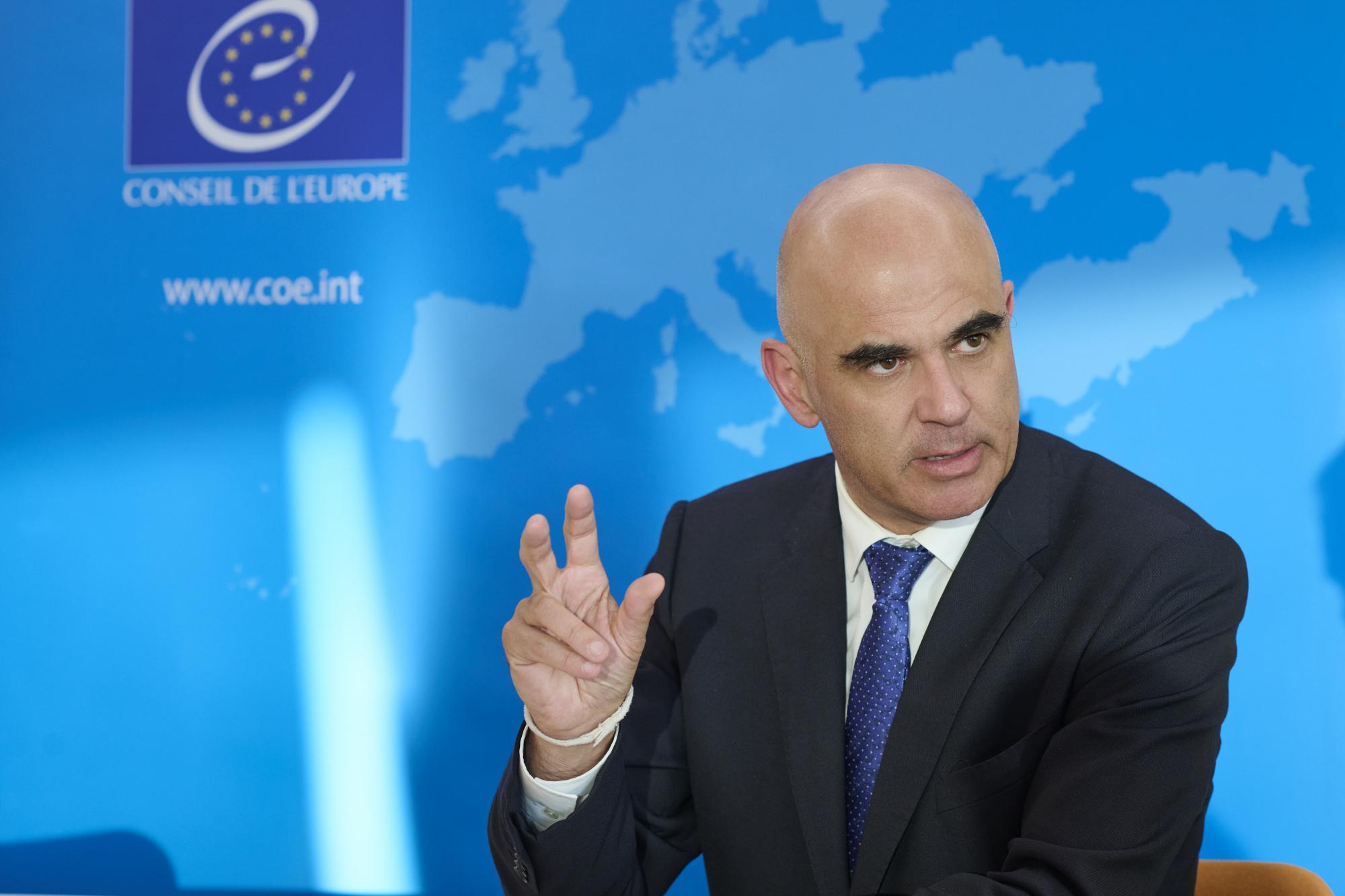Council of Europe SecGen Alain Berset: 'No possibility to stop the war until Russia's willing to make progress'